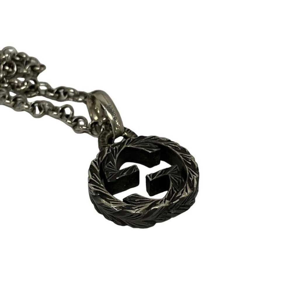 Gucci Necklace Interlocking Silver - image 8